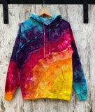 Hoodie - Rainbow Water Colour - S