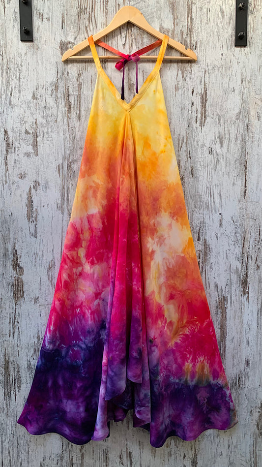 Halterneck Maxi Dress - L