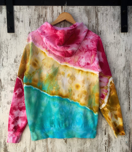 Hoodie - Rainbow Water Colour - XS