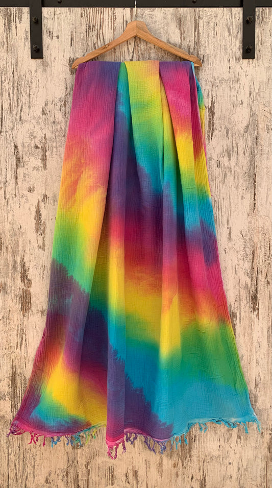 Cotton Throw - Rainbow