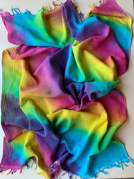 Cotton Throw - Rainbow